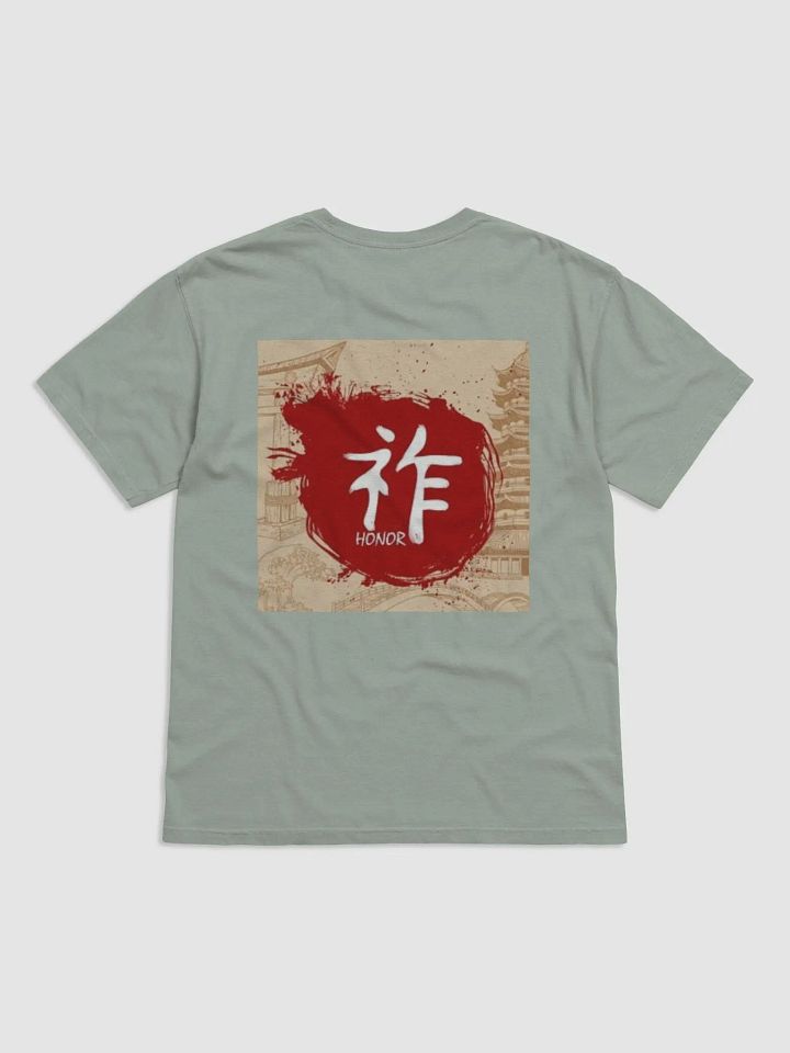Garment-Dyed Heavyweight T-Shirt Honnor Japanise Style in Red product image (2)