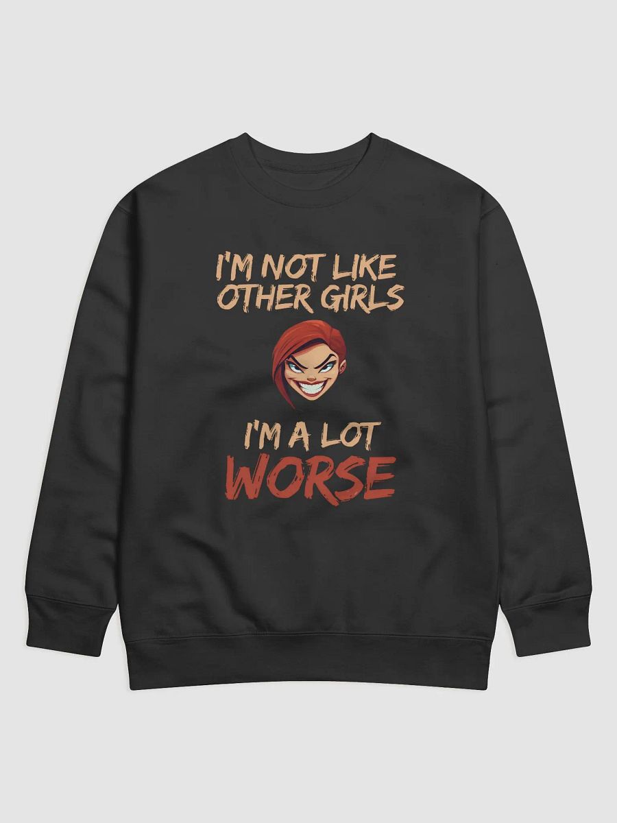 I'm a lot WORSE Cotton Sweatshirt product image (1)