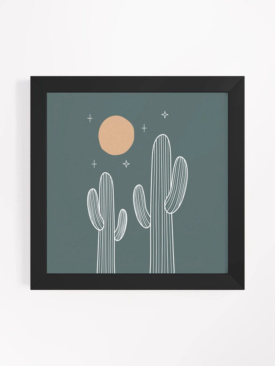 Celestial Cacti Framed Poster product image (20)