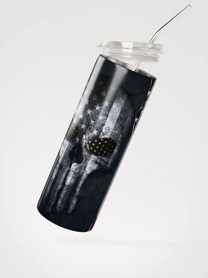 Patriotic Skull Stainless Steel Tumbler product image (2)