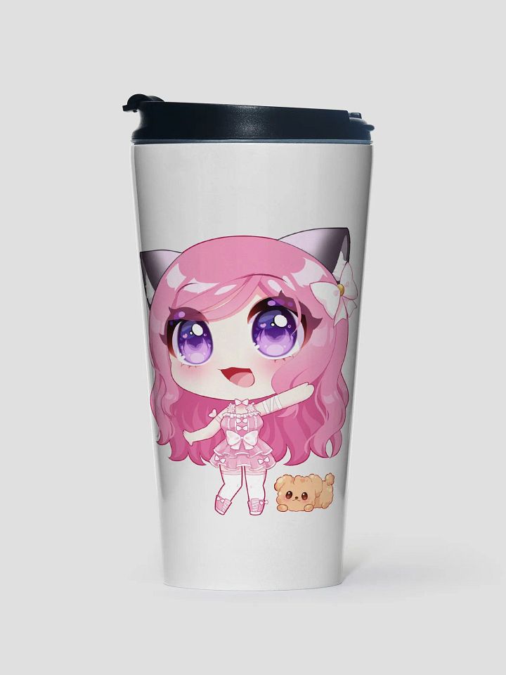 'Hallo!' Chibi Steel Travel Mug product image (1)