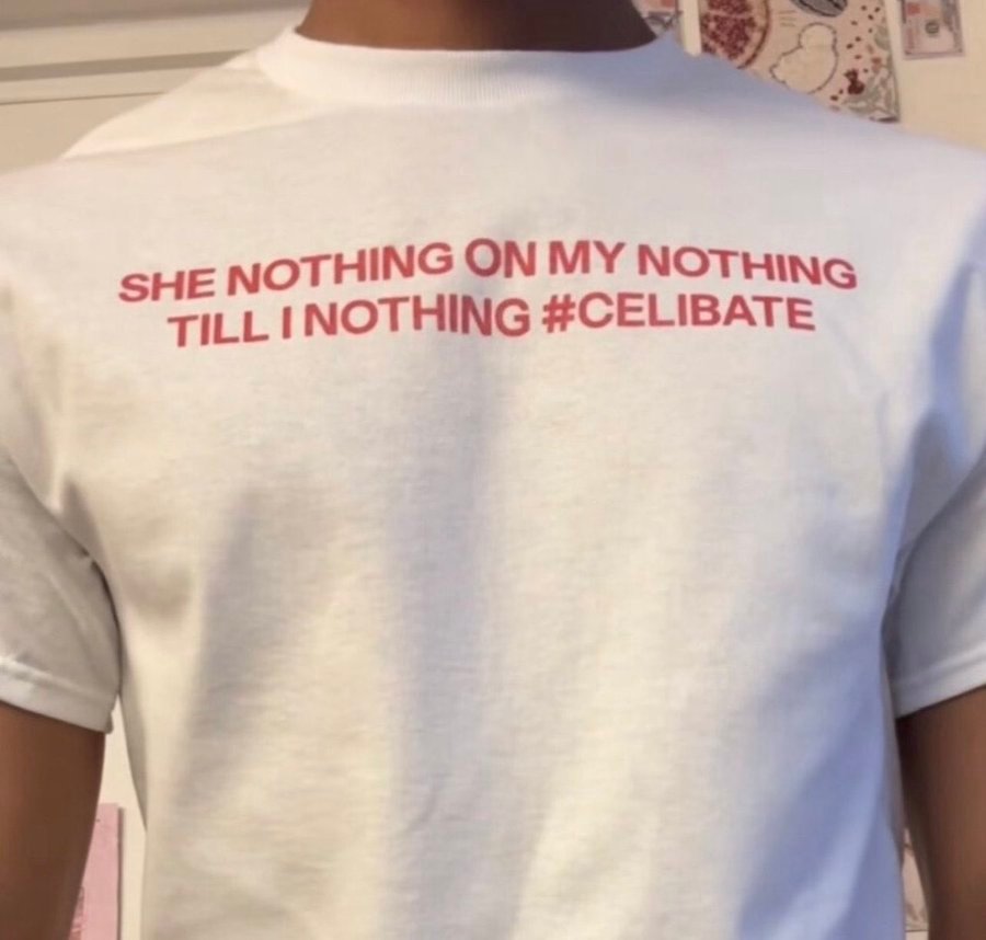 SHE NOTHING ON MY NOTHING TILL I NOTHING #CELIBATE SHIRT product image (3)