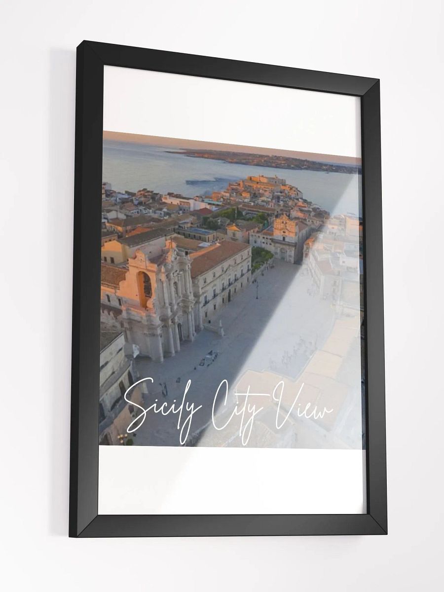Wall Art Sicily City View Framed High-Quality Matte Poster (in) product image (3)