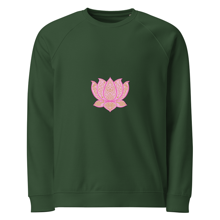 Golden Lotus Unisex Organic Sweatshirt product image (1)