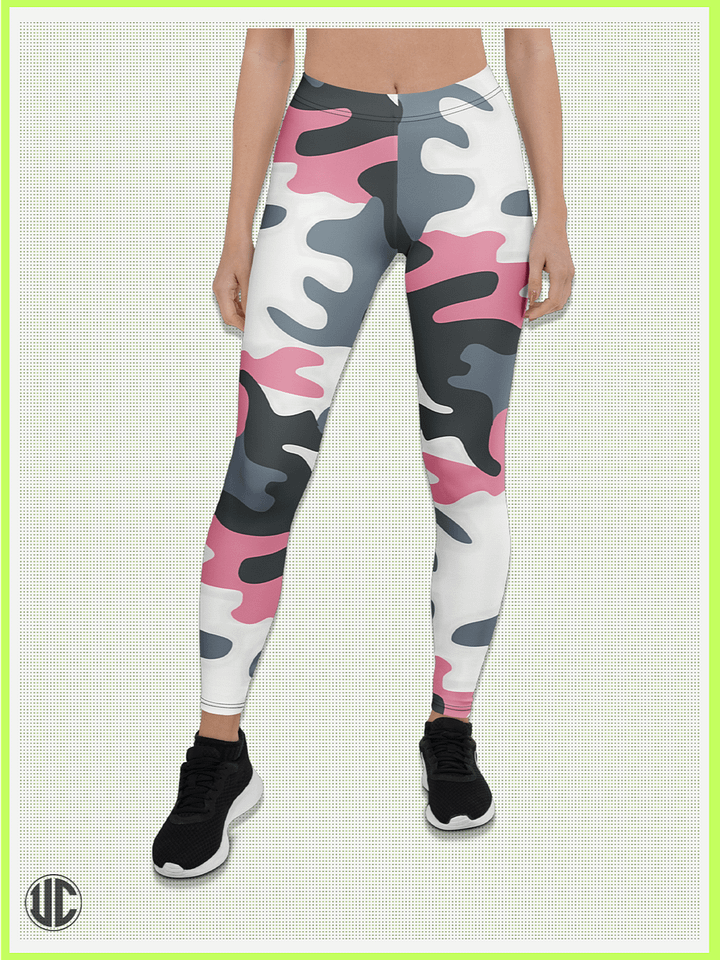 Bubblegum Pink Urban Camo – Women’s Leggings product image (1)