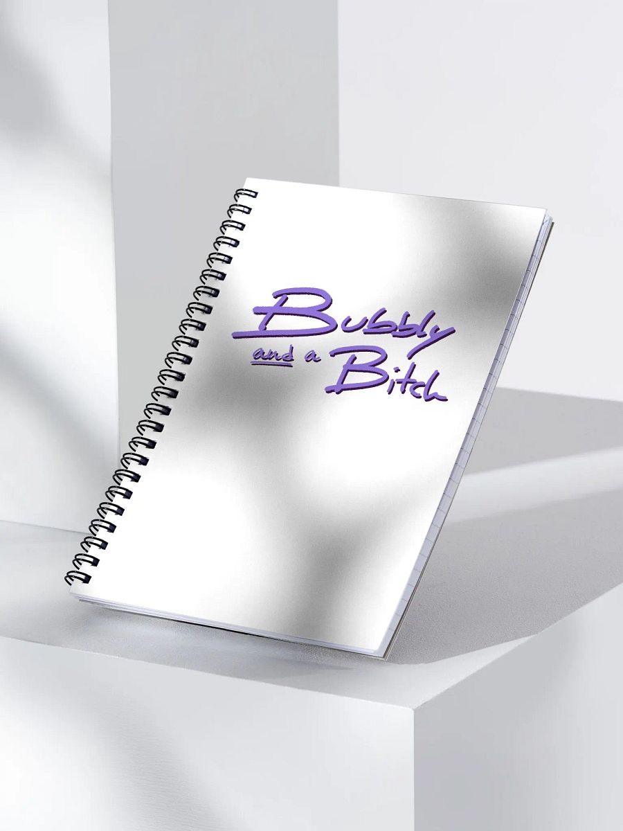 Bubbly and a B*tch (purple shadow design) notebook product image (4)