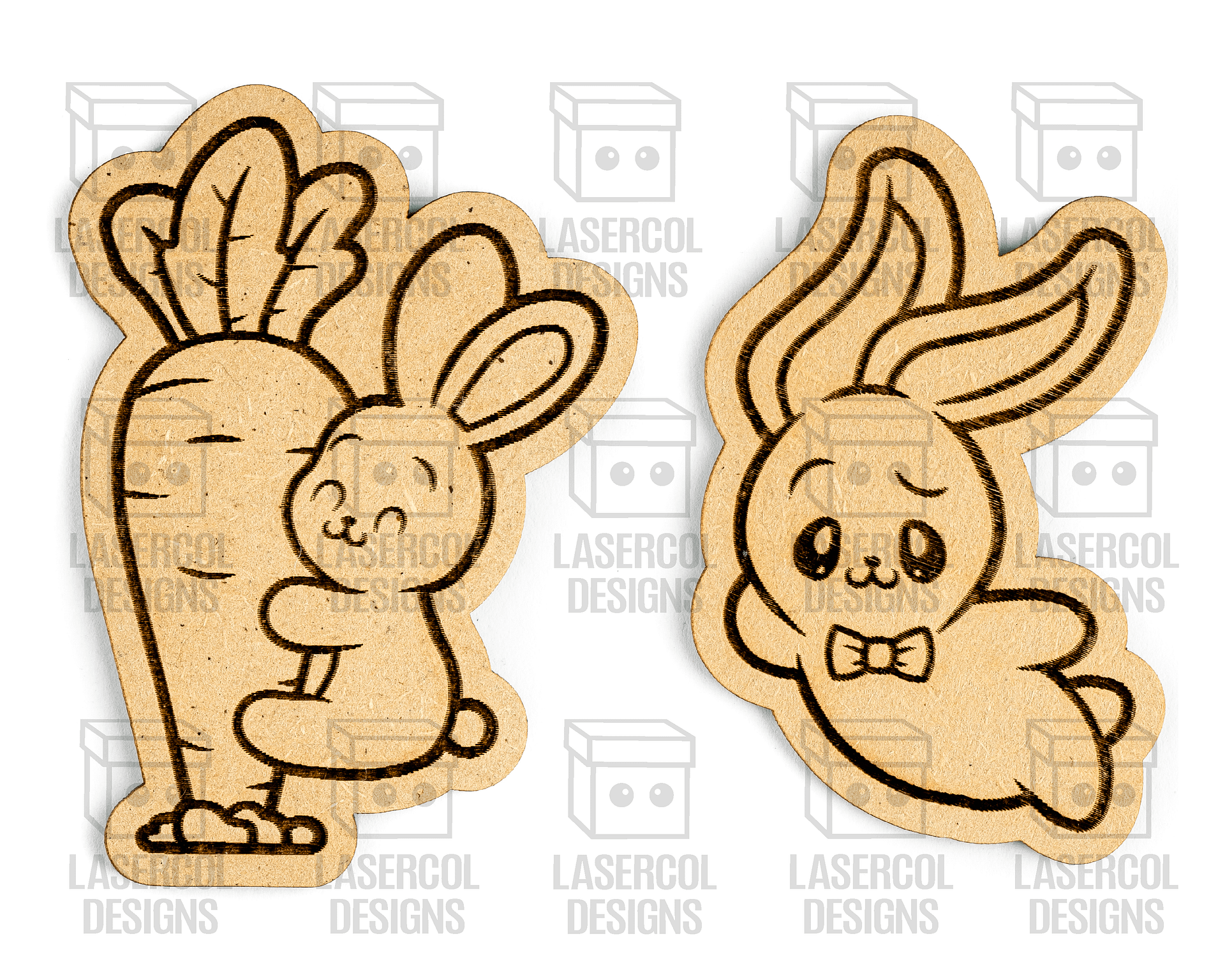 Easter Bunny Paint Kit DIY Cut Outs Set 3 - Laser Cut Files product image (5)