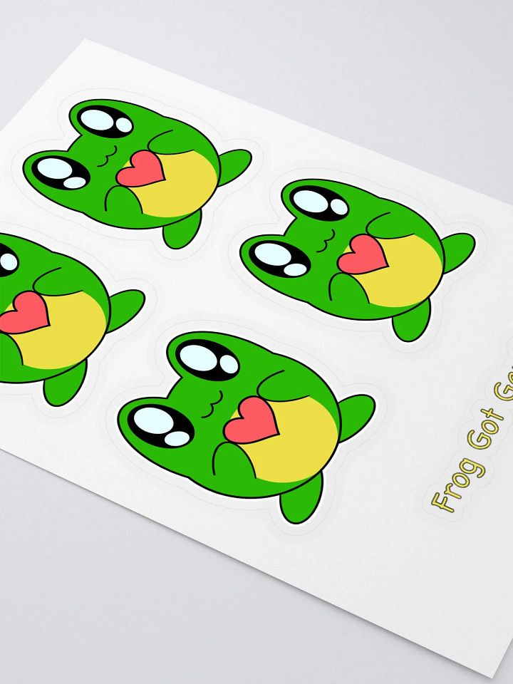 Frog Loves You Sticker Sheet product image (2)
