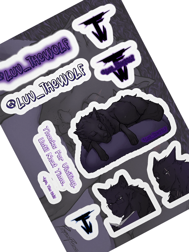 @luv_thewolf Promotional Sticker Sheet! product image (1)