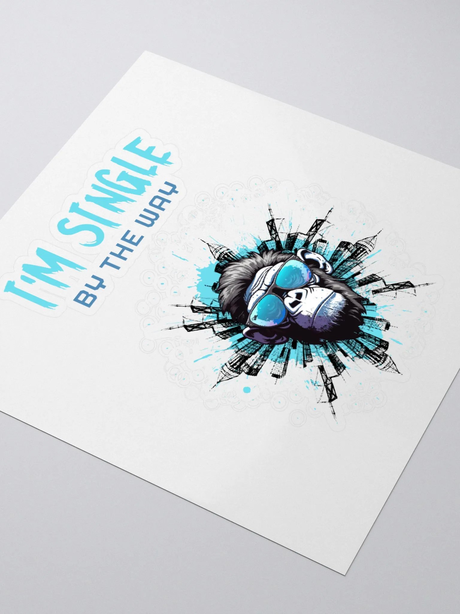 I'm single by the way Kiss Cut Stickers product image (10)