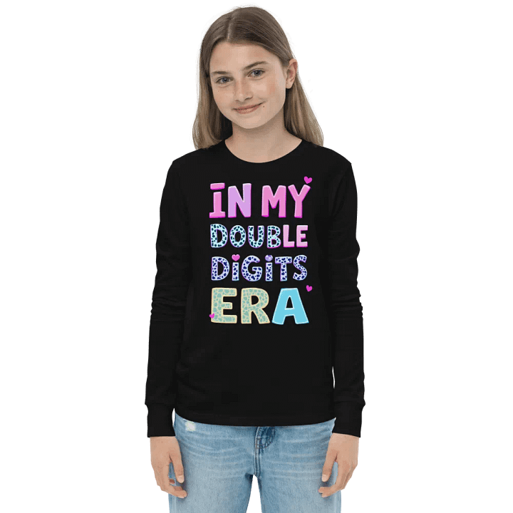 In My Double Digits Era - 10th Birthday T-Shirt for Kids & Tweens Long Sleeve Tee product image (1)