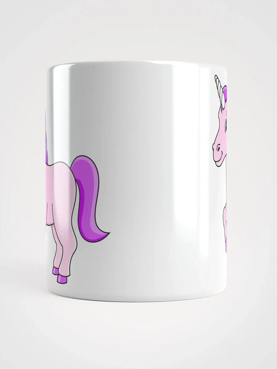 White Glossy Mug Horse product image (5)