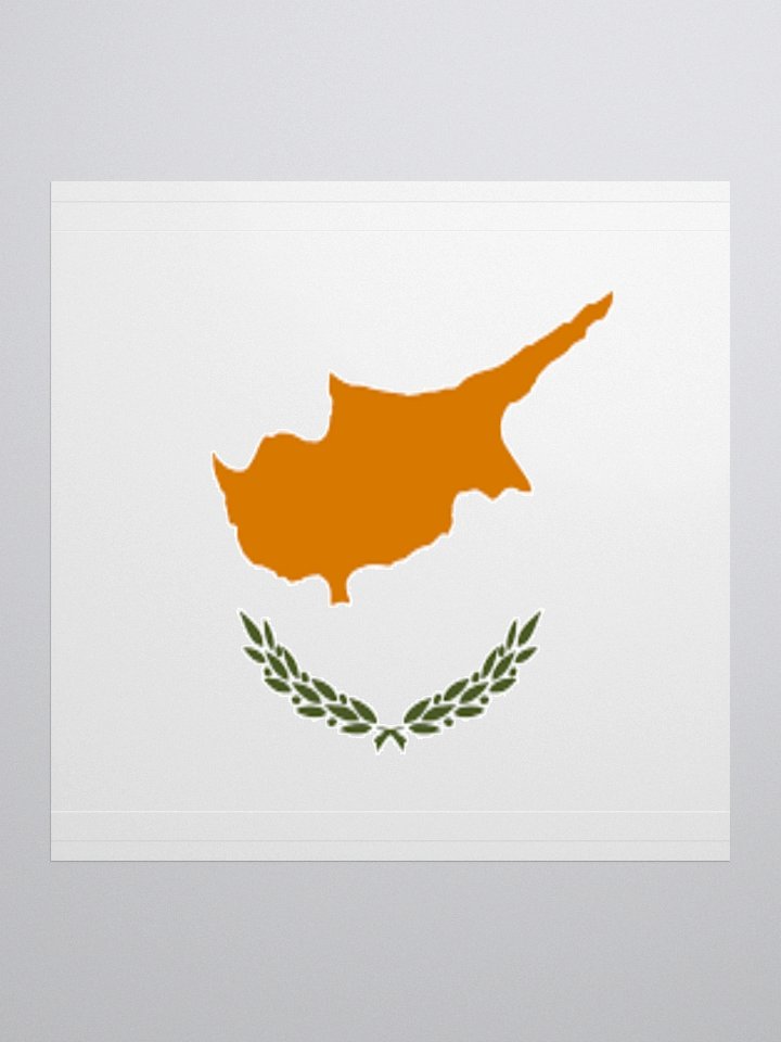 Cyprus Flag Sticker | Copper Island Design | Durable Vinyl | 3 Sizes product image (1)