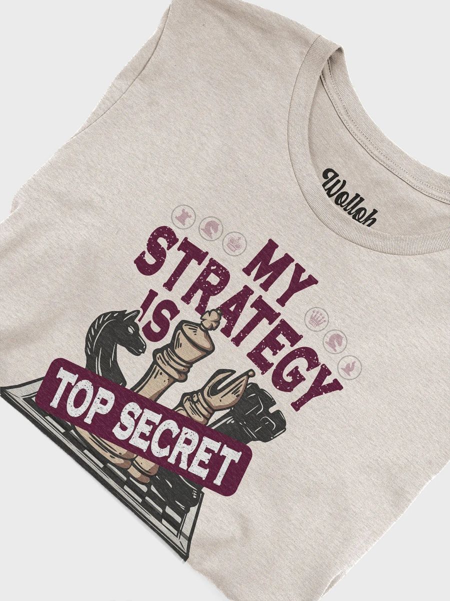 My Strategy Is Top Secret – Funny Chess T-Shirt product image (6)