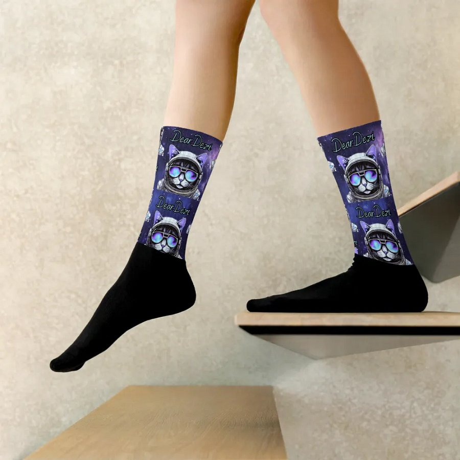 Cosmocat Gamer Socks - in Purrrple product image (10)
