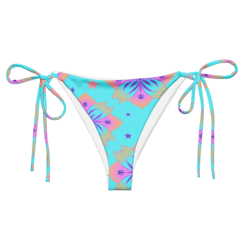 Pretty Pastel Bow Pattern String Bikini Bottom product image (1)