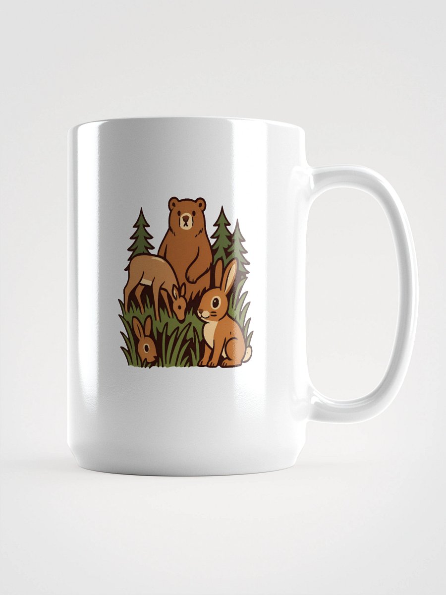Wildlife Gathering White Glossy Mug product image (1)