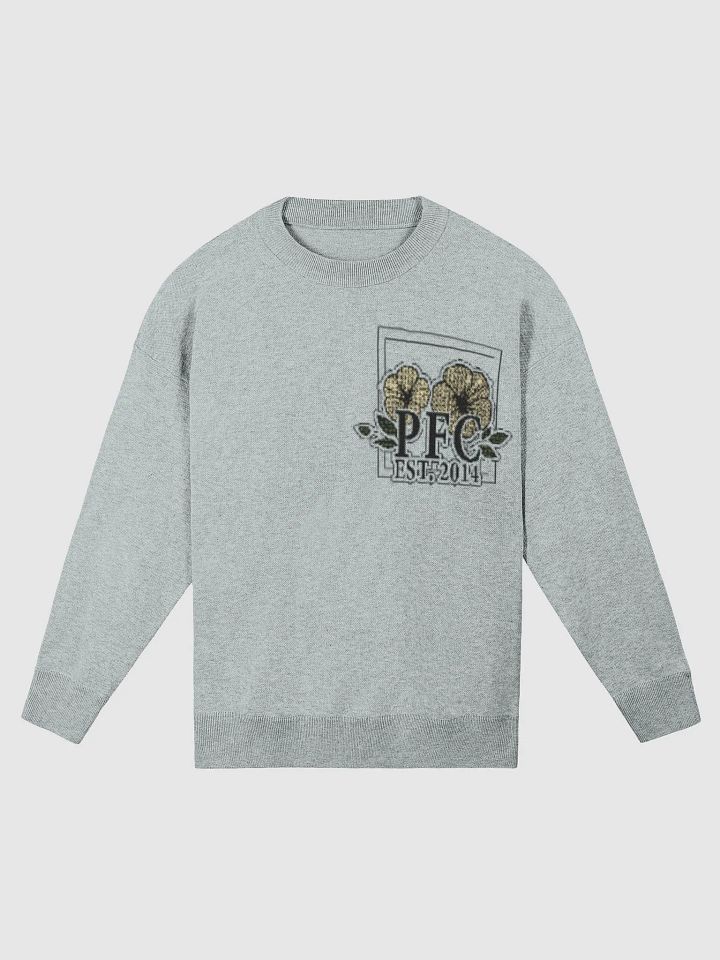 Flower Blossom Knitted Crewneck (Powder Blue) product image (2)