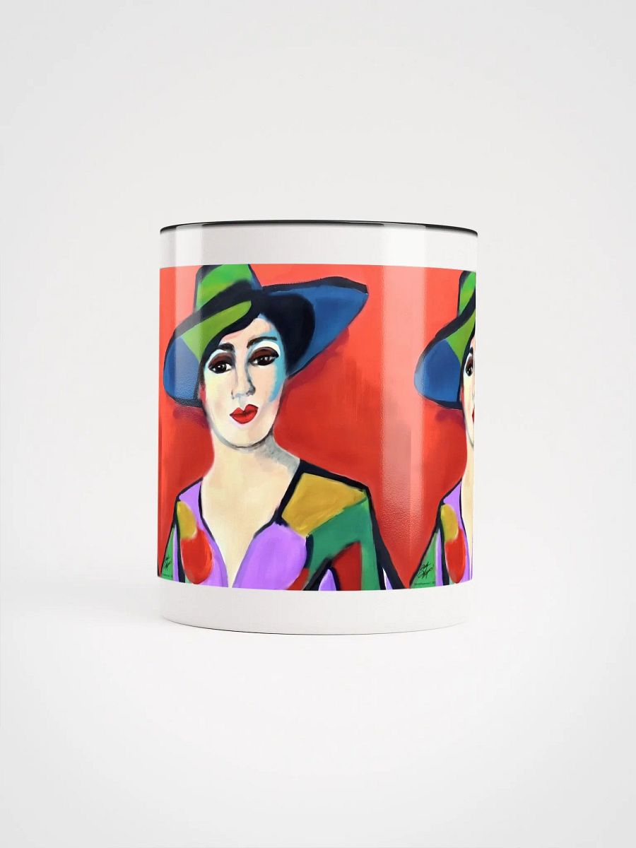 Donna with Hat Color Enamel Mug product image (5)