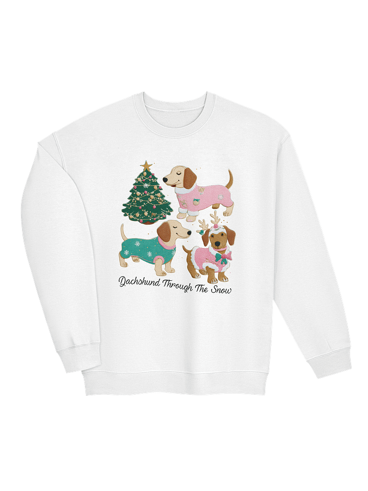 Christmas Dachshund Sweater Dogs Sweatshirt – Cozy Holiday Dog Lover Crewneck product image (34)