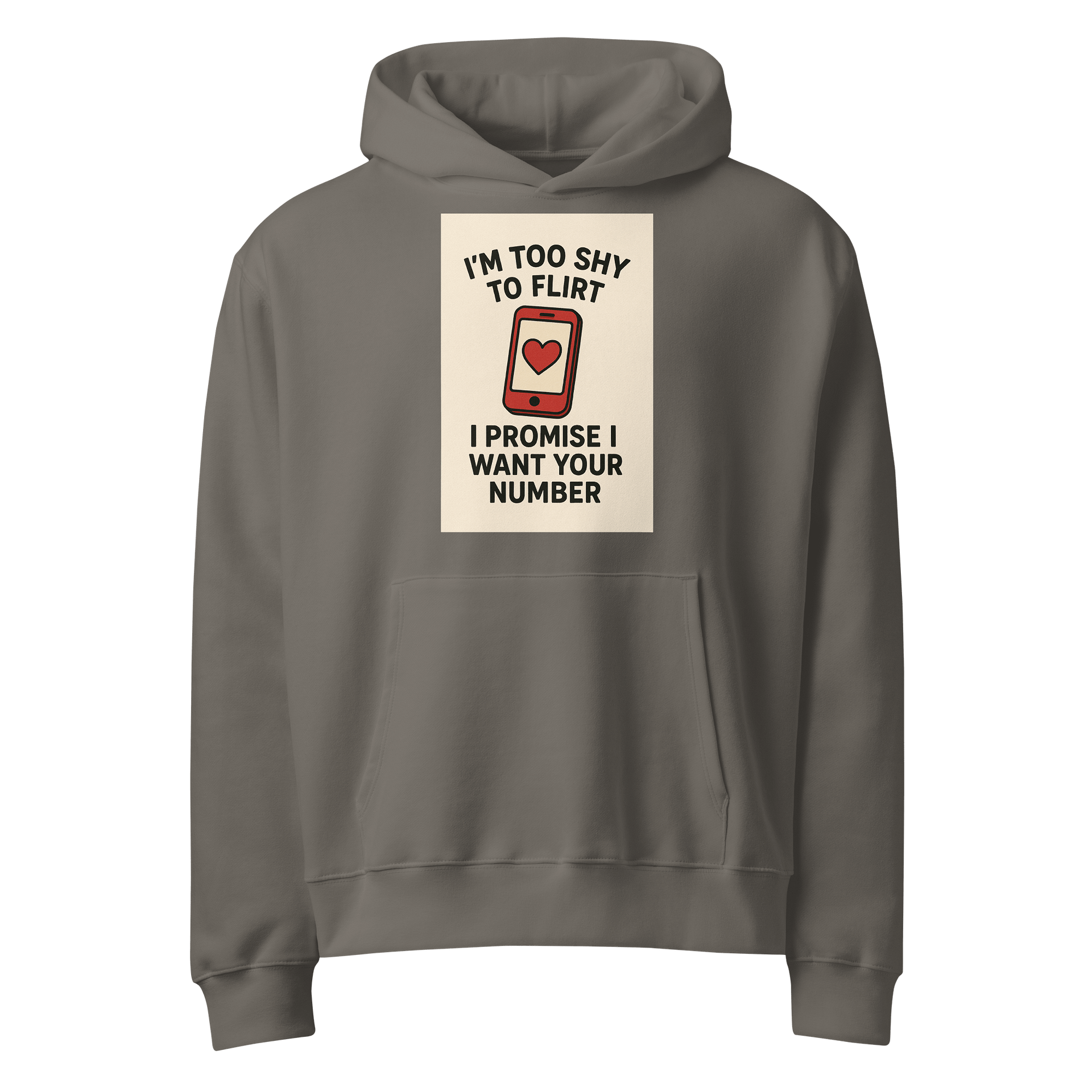 mens to shy to flirt hoodie product image (4)