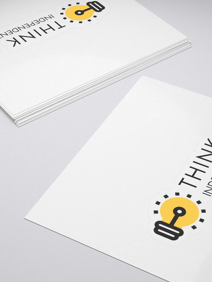 Think Independently Light Bulb Stickers product image (4)