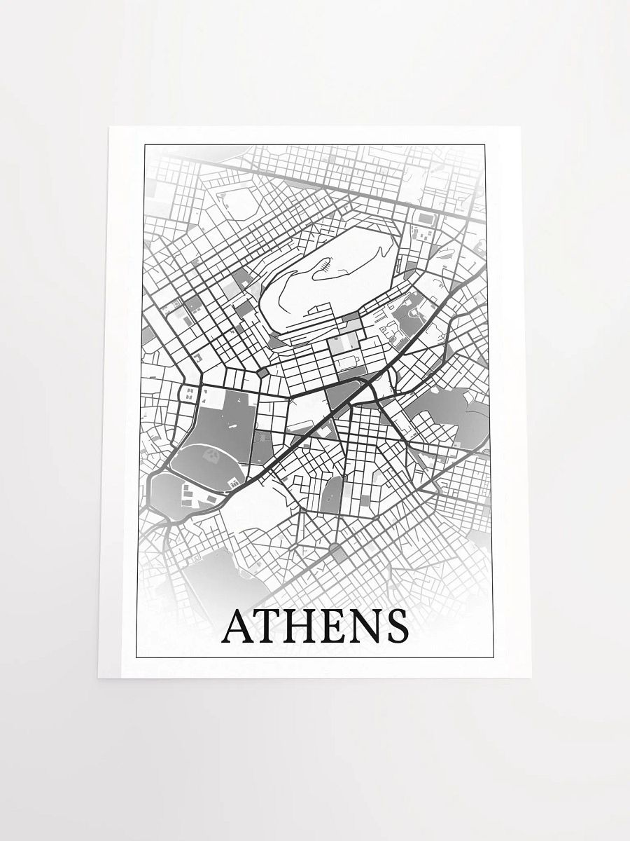 Athens, Greece, city map print product image (18)