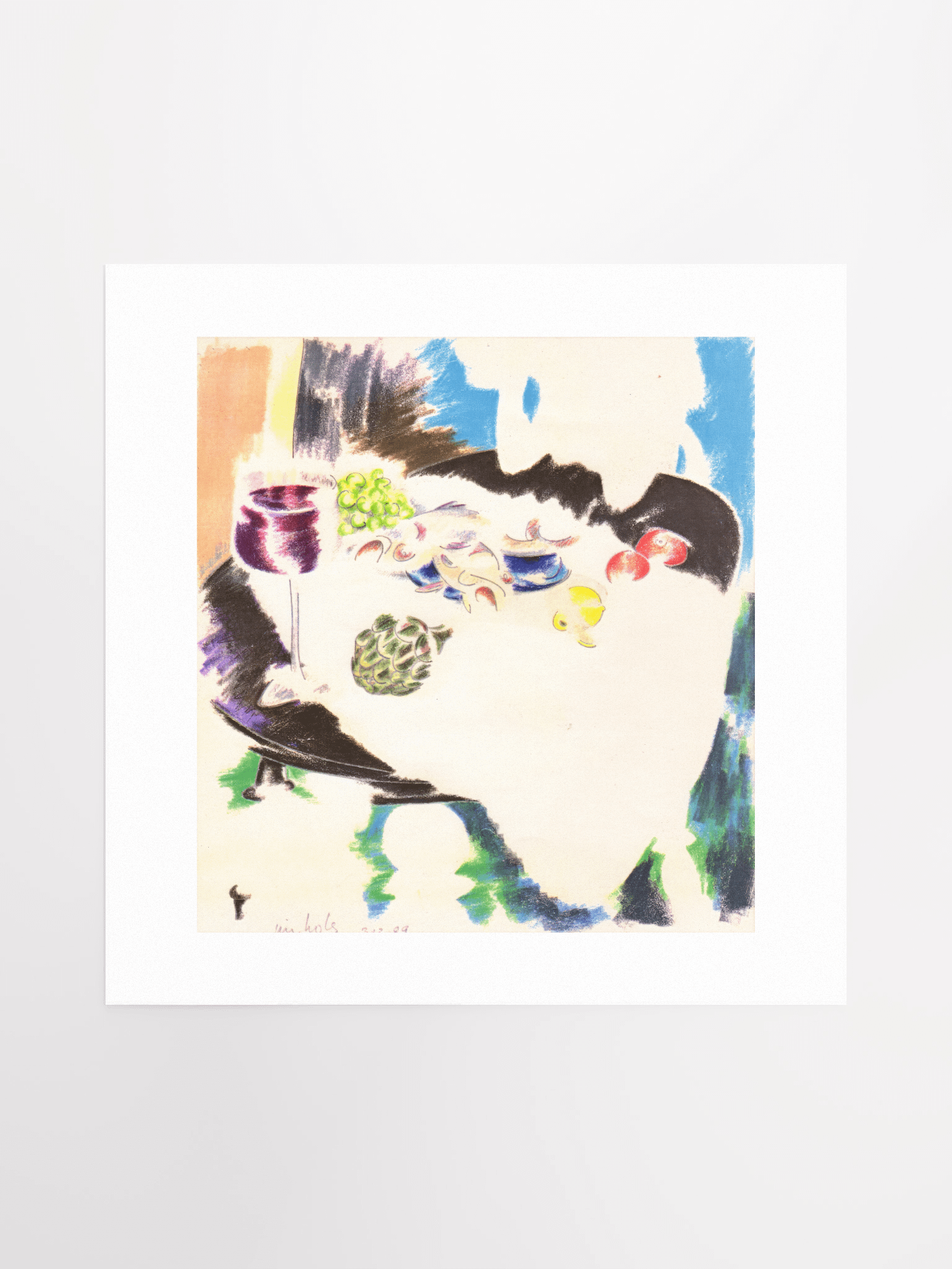 Table with Wine & Artichoke 02.17.89 print product image (2)