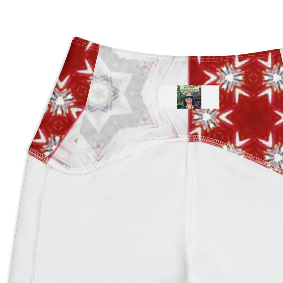 Abstract Pale Star Patchwork Design Ladies Leggings product image (4)
