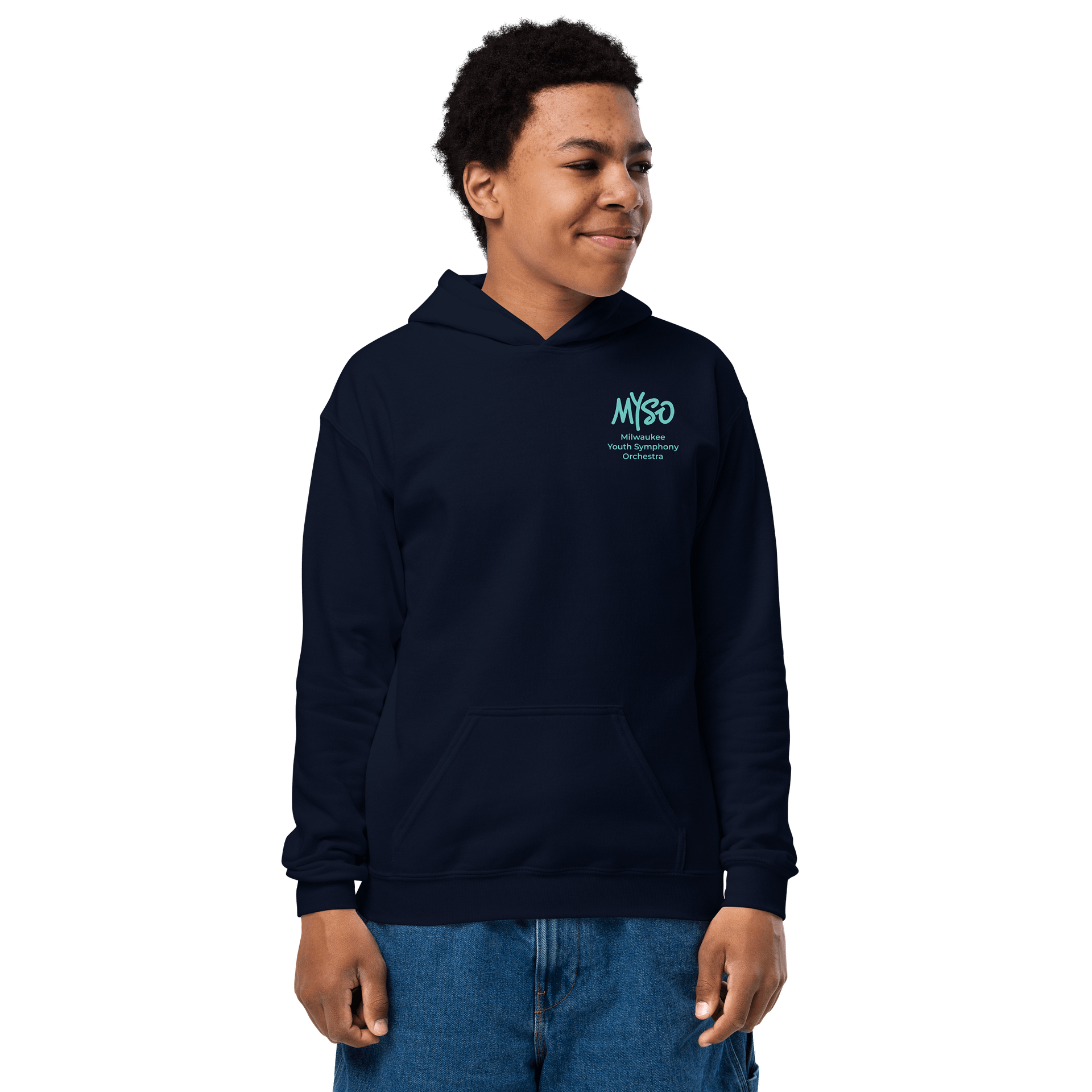 MYSO Youth Navy Instrument Hoodie product image (1)
