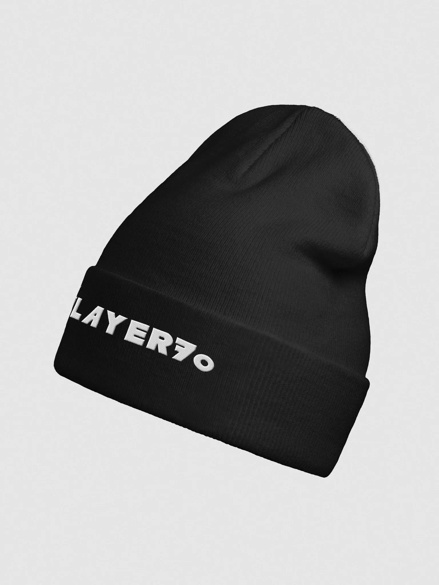Player7o white logo Otto Knit Beanie product image (3)