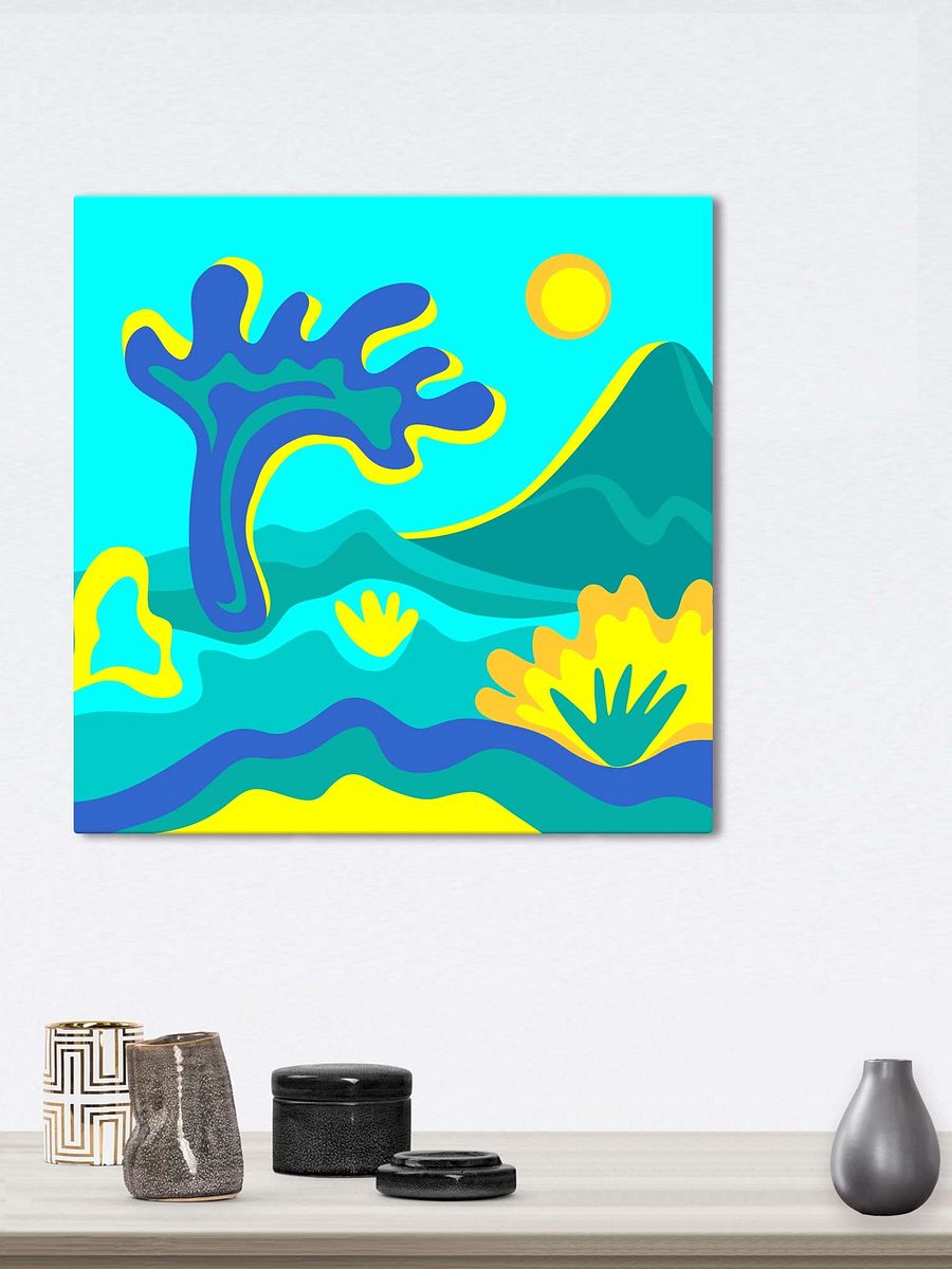 Vibrant Nature Canvas Print - Abstract Landscape No. 8 product image (3)