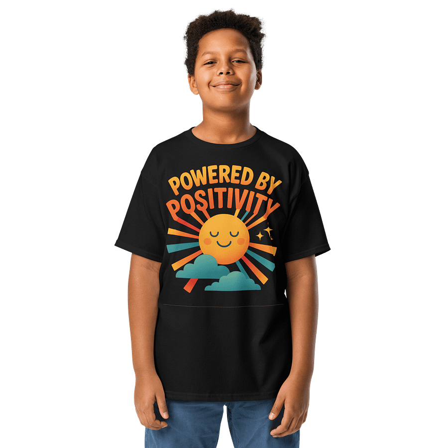 Powered by Positivity – Kids’ Smiling Sun Tee product image (1)