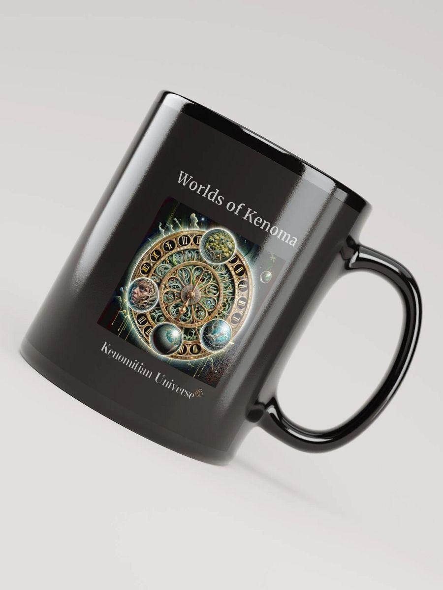 Worlds of Kenoma | Black Glossy Mug product image (5)