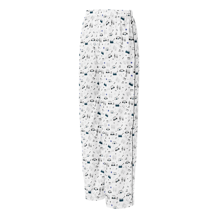 Rewind & Replay – Retro Scribble Cassette Pattern Lounge Pants product image (2)