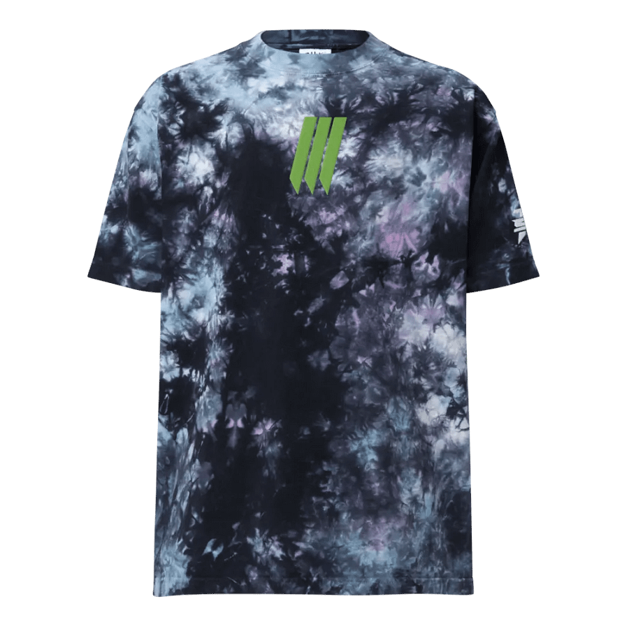 Stripes and Badge Tie Dye Tshirt product image (1)