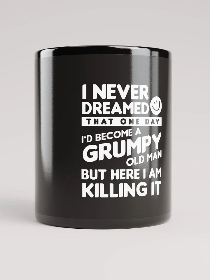 Grumpy Old Man Black Glossy Mug product image (1)