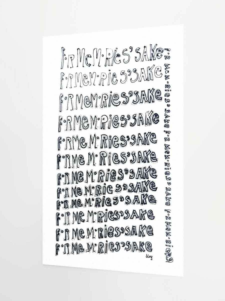 For Memories' Sake Print product image (4)