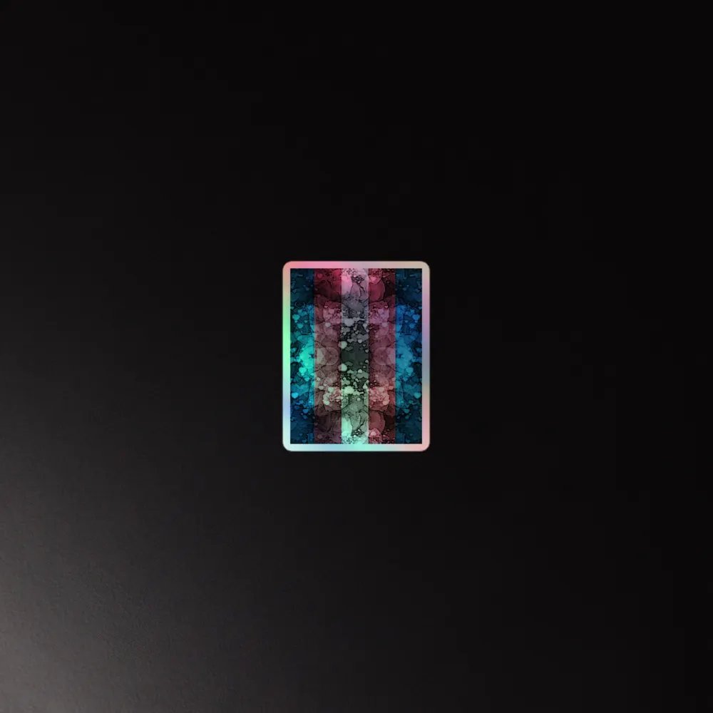 Transgender Pride Flag Sticker (Textured Variation) product image (4)