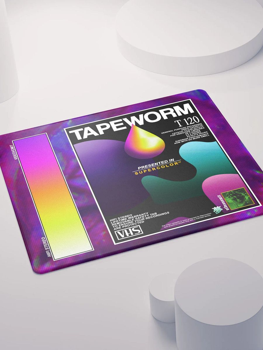 VIDEOVOMIT TAPEWORM VHS GAMING MOUSEPAD product image (8)