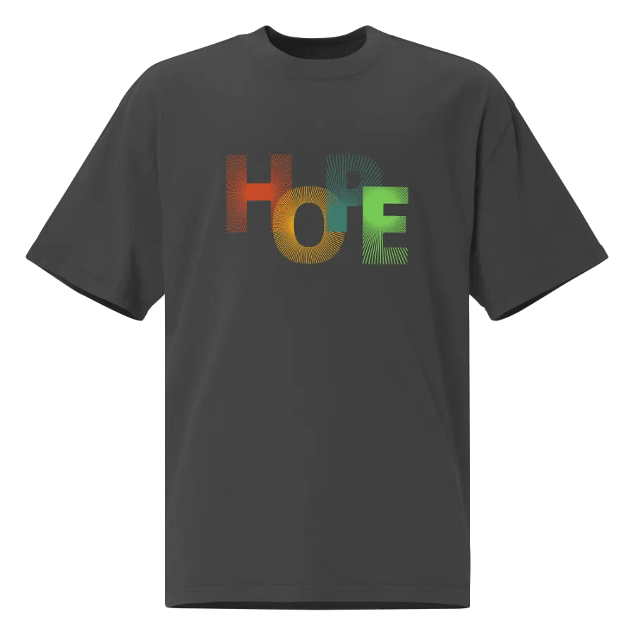Hopeful Patterns Oversized T-Shirt unisex product image (2)