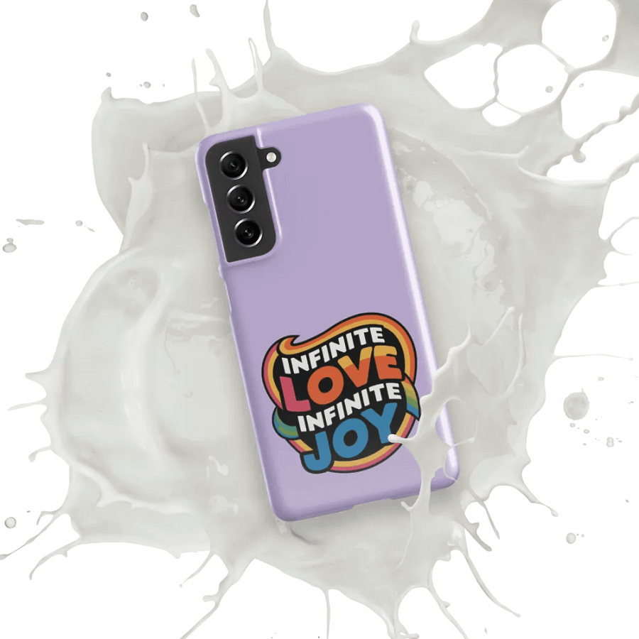 Infinite Love Infinite Joy Snap Case for Samsung (Purple) product image (10)