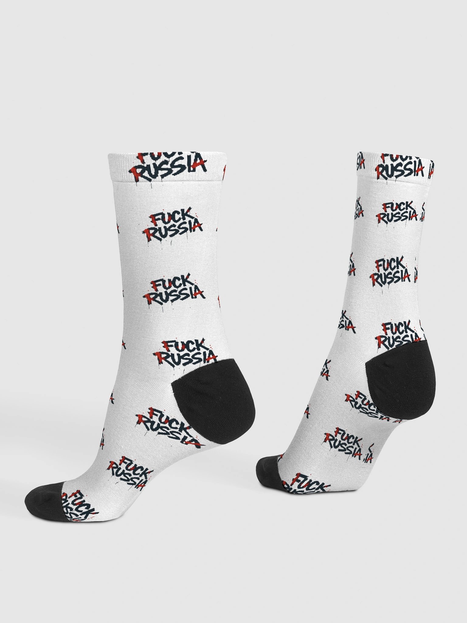 Fuck Russia Seamless Crew Socks product image (4)