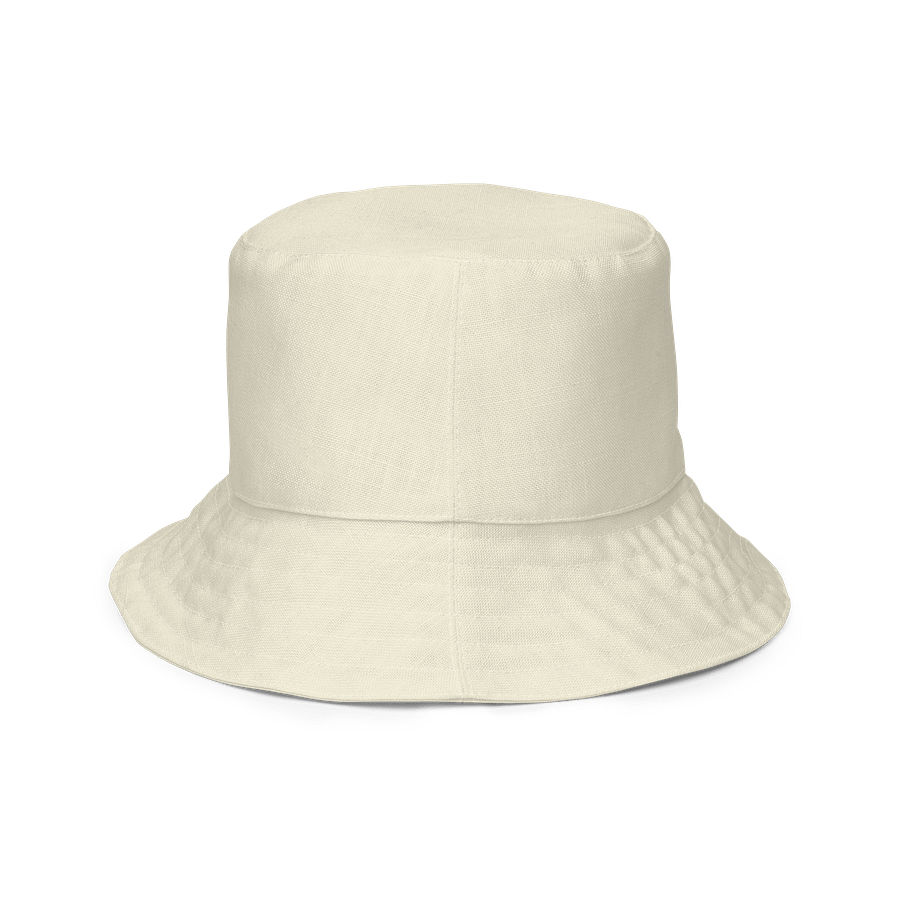 Off White Beige Solid Color Bucket Hat product image (4)