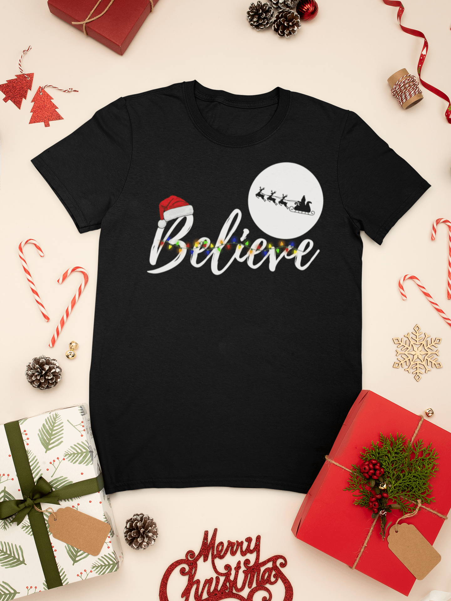 Believe - Christmas Shirt - Santa - product image (3)