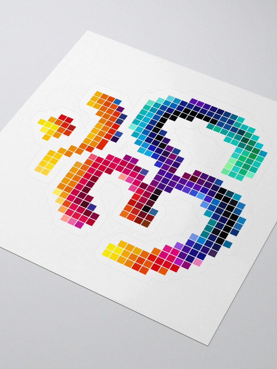 Pixelated Cosmic Frequencies Kiss Cut Stickers product image (3)