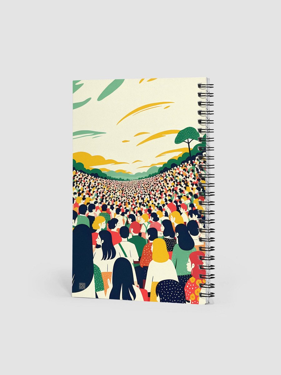 Unity in Diversity Crowd Art Spiral Notebook product image (2)
