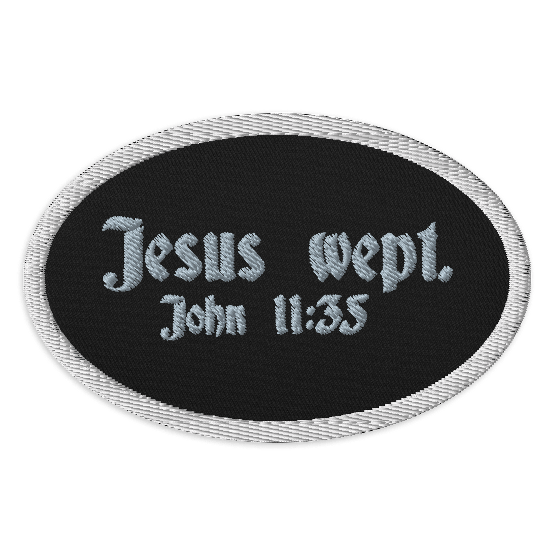 Gothic Scripture Embroidered Patch product image (1)