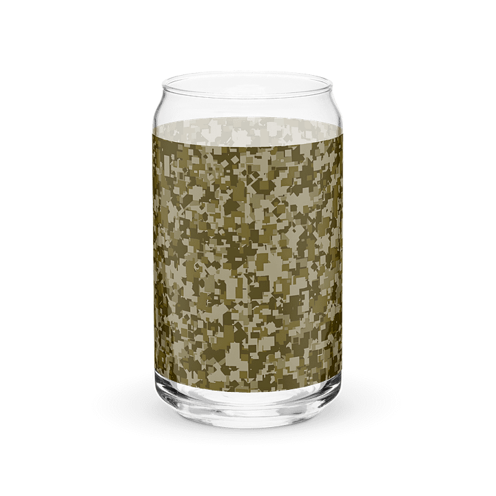 Pixelated Camo Can-Shaped Glass product image (6)