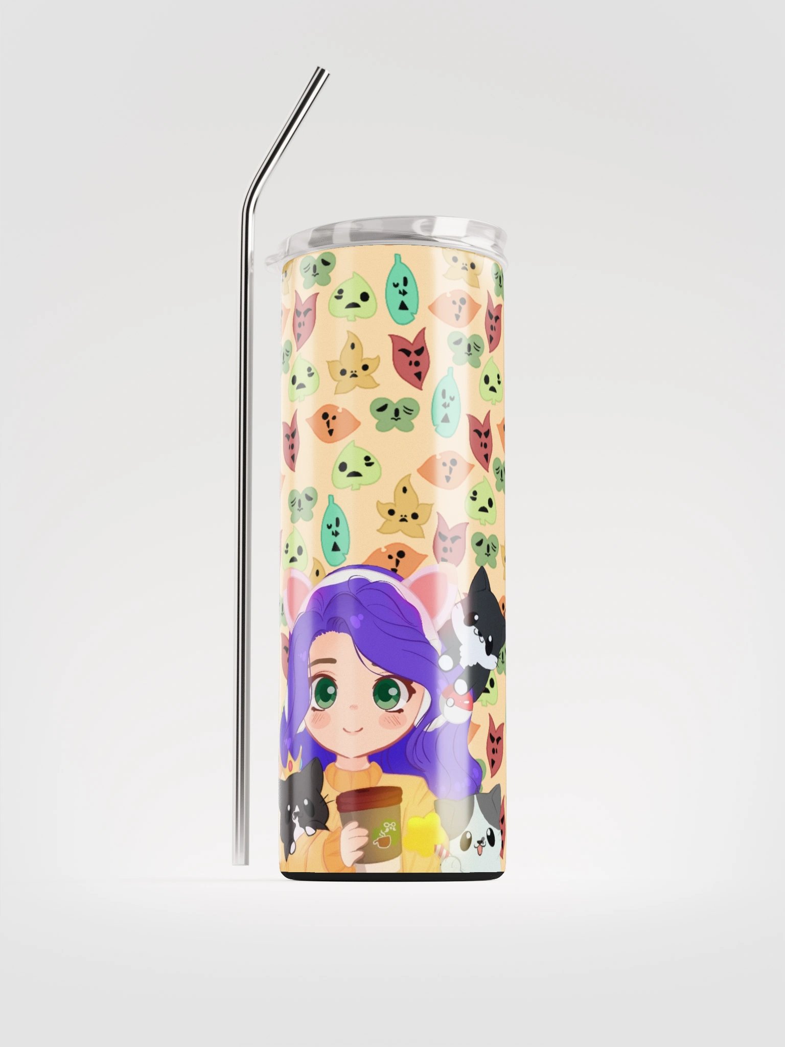 Al & Kitties 20oz Stainless Steel Tumbler Purple product image (1)